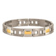 9" Men's Chisel Bracelet in Titanium with 24K Gold  product
