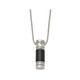 Men's Stainless Steel Carbon Fiber Pendant Necklace with Chain product
