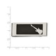 Men's Stainless Steel Black Carbon Fiber Money Clip with Guitar product