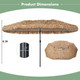 Double-Sided Thatched Tiki Patio Umbrella product
