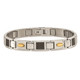 9.50" Men's Stainless Steel Black Carbon Fiber Bracelet  product