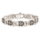 8.75" Men's Stainless Stee Antiqued Fleur De Lis Bracelet product