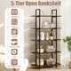 5-Tier 62" Tall Vintage Industrial Bookcase product
