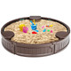 Wooden Sandbox with Built-in Edge Seats product