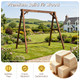 Carbonized Fir Wood Swing Frame product