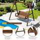 Carbonized Fir Wood Swing Frame product