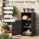 Outdoor PE Wicker Storage Cabinet product