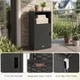 Outdoor PE Wicker Storage Cabinet product