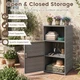 Outdoor PE Wicker Storage Cabinet product