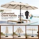 Double-Sided Patio Umbrella with Solar LEDs product
