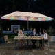 Double-Sided Patio Umbrella with Solar LEDs product