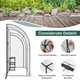 7 x 3.5 x 7-Foot Lean-to Greenhouse with Flower Rack product