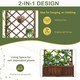 Outdoor Raised Garden Bed with Trellis product