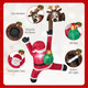 8.5 FT Christmas Inflatable Reindeer and Climbing Santa Claus product