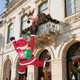 8.5 FT Christmas Inflatable Reindeer and Climbing Santa Claus product