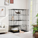 4-Tier Cube Cat Cage with Comfy Hammock product