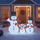 3-Piece Pre-Lit 3D Snowman Set with 270 LED Lights product