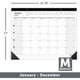 Office Depot Brand Monthly Desk Pad Calendar  (21 3/4" X 17")  product