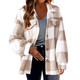 Women's Plaid Fleece Oversized Jacket product