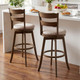 30.5” Swivel Barstools with Backrest and Upholstered Seat (Set of 2/4) product