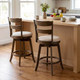25” Swivel Counter Barstools with Curved Backrest (Set of 2) product