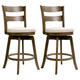 25” Swivel Counter Barstools with Curved Backrest (Set of 2) product