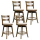 25” Swivel Counter Barstools with Curved Backrest (Set of 2) product