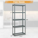5-Tier Metal Shelving Unit with Five-Layer Storage (4-Pack) product