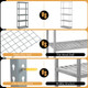 5-Tier Metal Shelving Unit with Five-Layer Storage (4-Pack) product