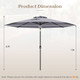 10FT Patio Umbrella with Fixing Strap product