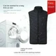 USB Electric Heated Unisex Vest (Power Bank Required) product