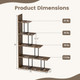 5-Tier Stepped Bookshelf (1- or 2-Pack) product