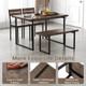 47” Dining Table Set with 2 Chairs and Bench product