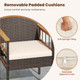 7-Piece PE Wicker Patio Dining Set with 1.97” Umbrella Hole product