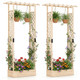 89” Wooden Raised Garden Bed with Trellis and Detachable Bottom Panels product