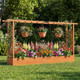 Wooden Raised Garden Bed with Trellis and Hanging Roof product