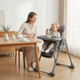  Foldable High Chair with 3-Position Backrest/Footrest  product