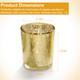 Mercury Glass Votive Tealight Candle Holder (24-Pack) product