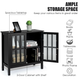 Glass Door Sideboard Storage Cabinet product