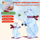2 -Piece Animated Skiing Polar Bears with 160 Cold White LED Lights product