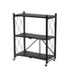 3-Tier Foldable Metal Storage Shelving Unit product