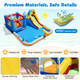 Giant Water Slide Bounce House with  Climbing Wall and Splash Pool product