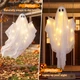 5-foot Light-up Halloween Ghost with LED String Lights  product