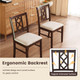 Dining Chairs with Hollowed Backrest and Padded Seat (Set of 2 or 4) product