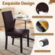 Dining Chair with Smooth Faux Leather Upholstery (Set of 2 or 4) product