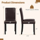 Dining Chair with Smooth Faux Leather Upholstery (Set of 2 or 4) product