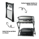 Folding Luggage Rack with Shelf (2-Pack) product
