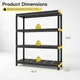 Plastic Storage Shelf with Anti-Tipping Kit (1- or 2-Pack) product