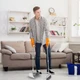 4-in-1 Upright Broom and Dustpan Set  product