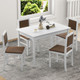 5-Piece Dining Table with Padded Dining Chairs  product